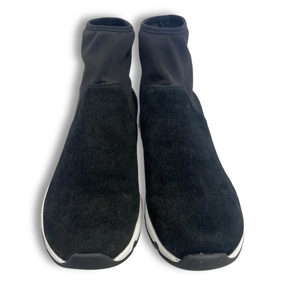 Opening Ceremony Black/White Suede Leather Anhabbel High Top Chunky Sneakers - Picture 9 of 16